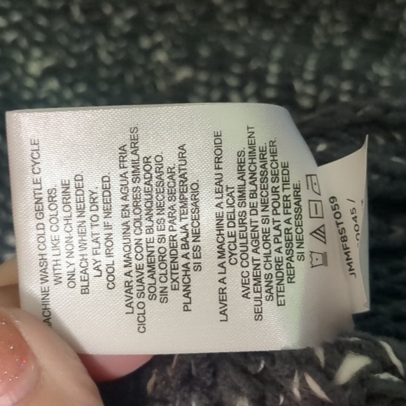 JONES NEW YORK*  batwing gray sweater soft and comfortable 3/4 sleeve - Picture 7 of 7